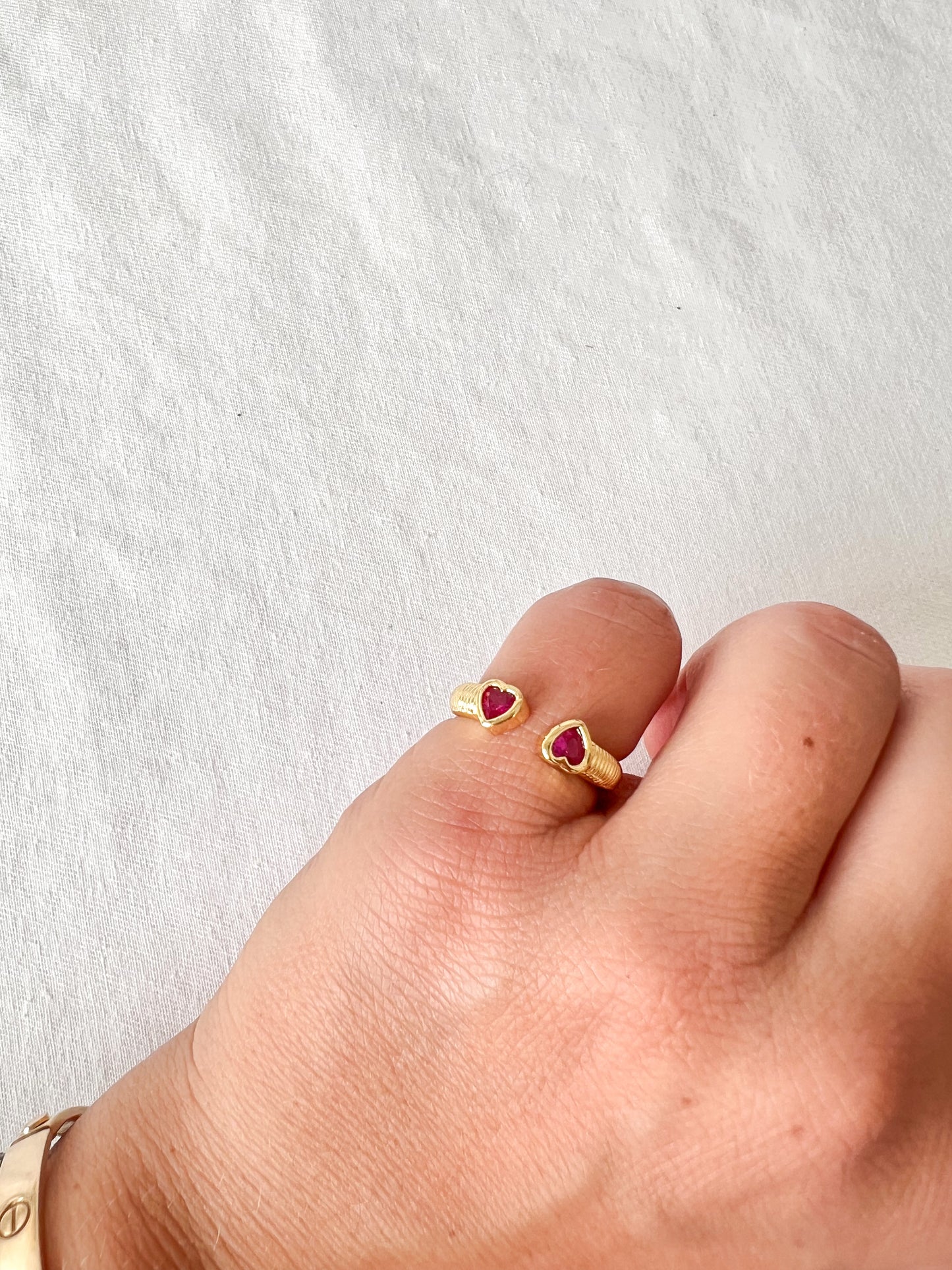 Double Heart Ring