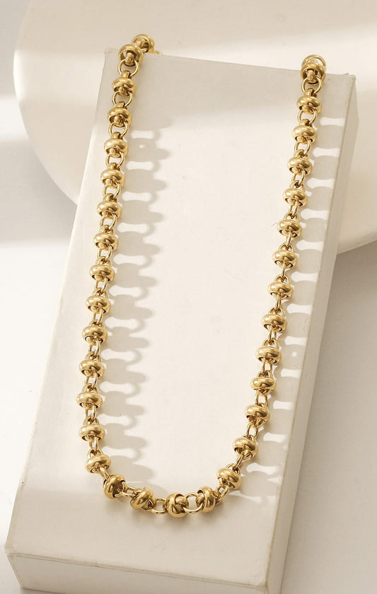 Yellow Gold Bell Necklace
