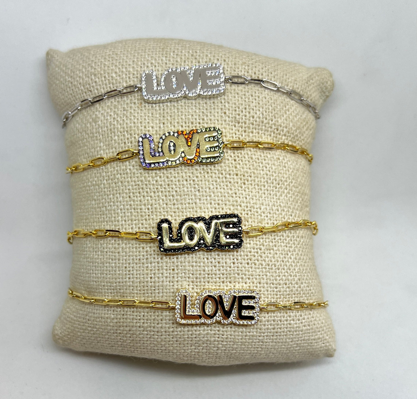 LOVE Paperclip Bracelets