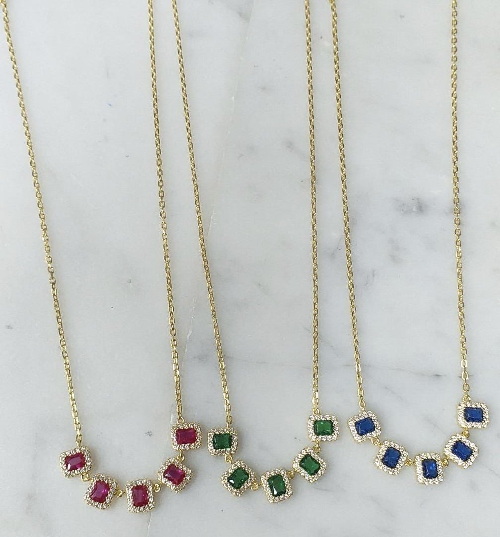 Half Baguette Necklace