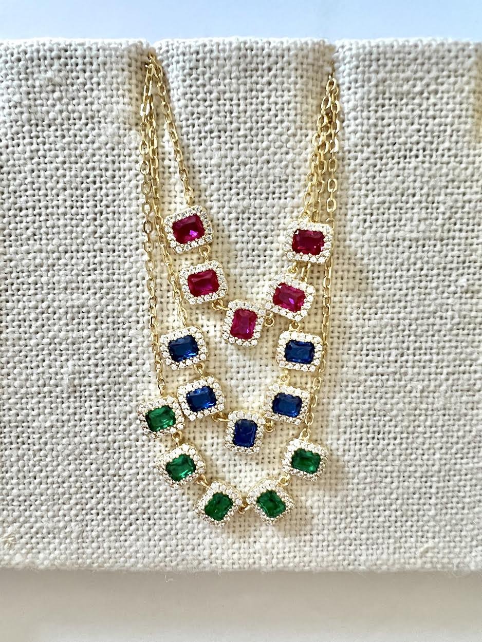 Half Baguette Necklace