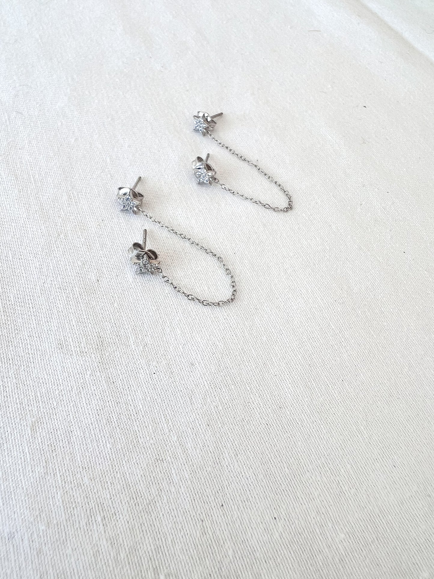 Pavé Star Earrings