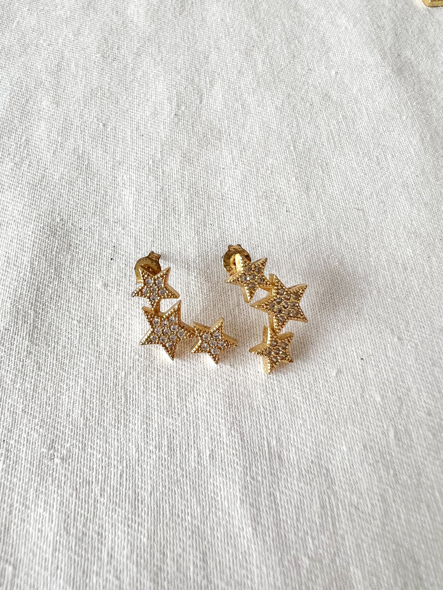 Trio Star Ear Climber