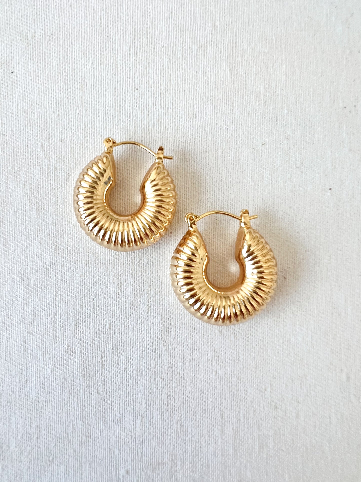 Ribbed Chunky Hoop