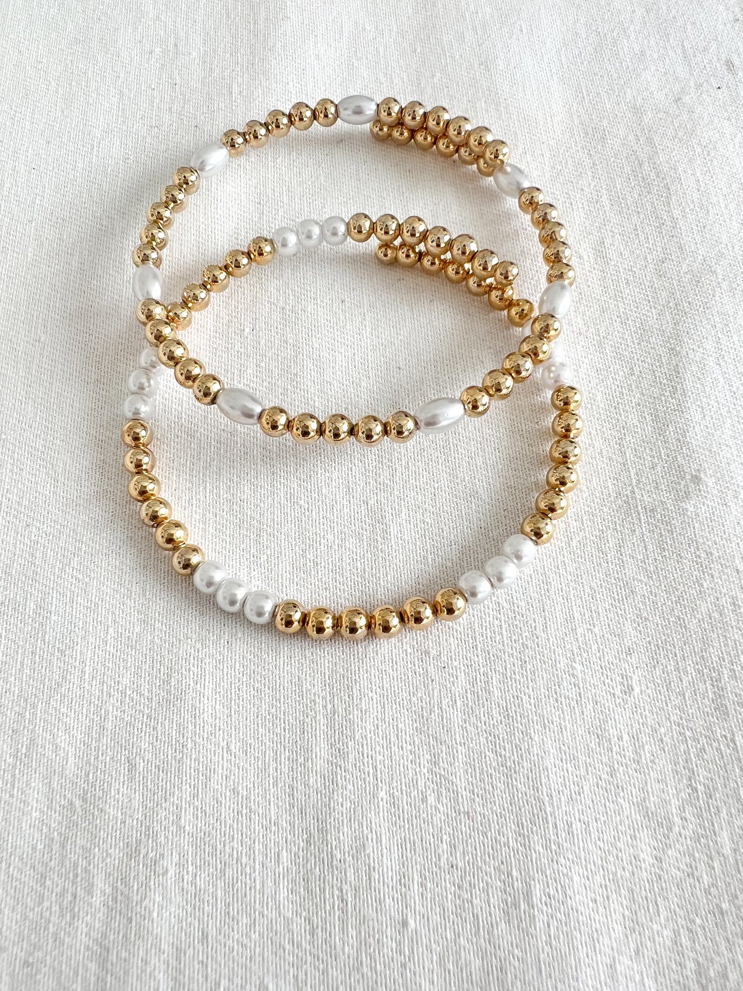 Coil Pearl Wrap Bracelet