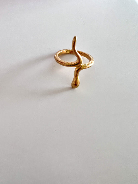 Gold Wrap Snake Ring