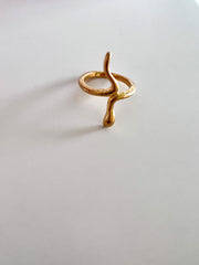 Gold Wrap Snake Ring thumbnail