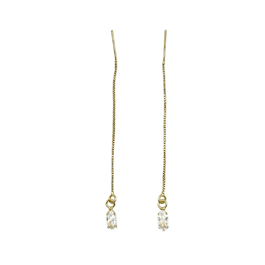 Yellow Gold Earring Threaders
