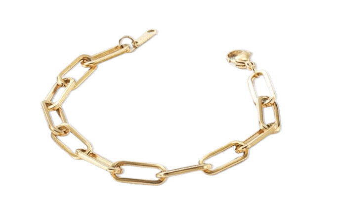 Large Link Paperclip Bracelet