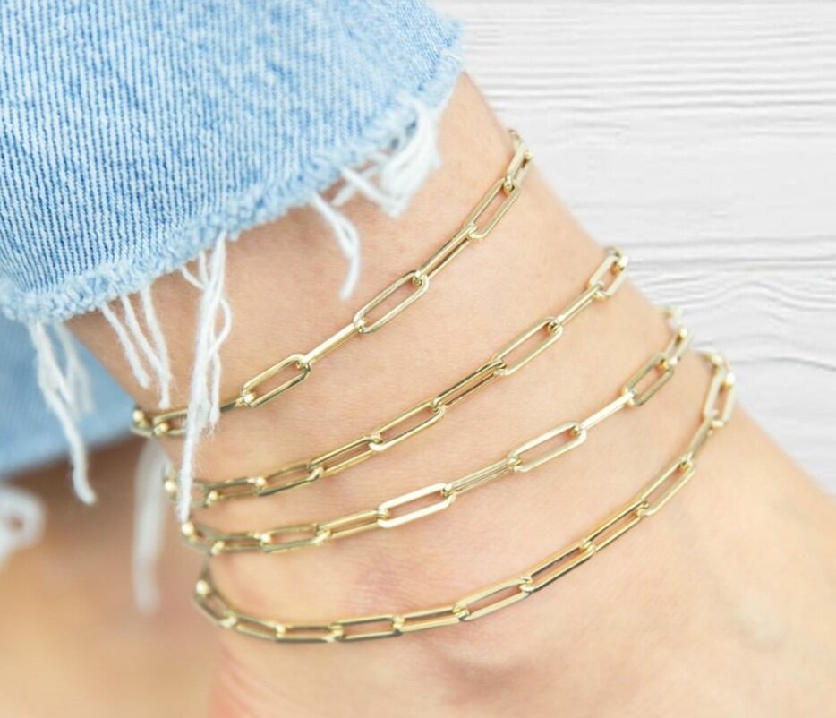 Paperclip Anklet
