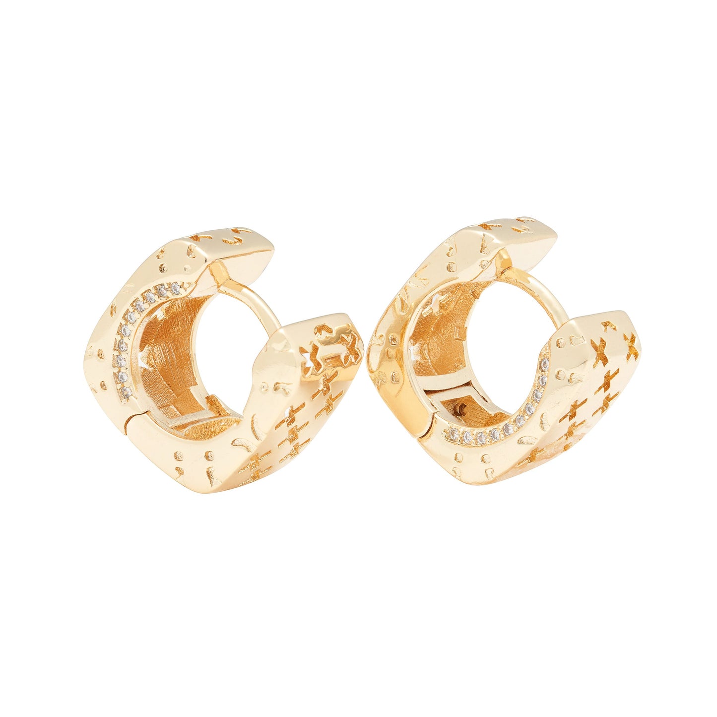 Cutout Structured Hoops