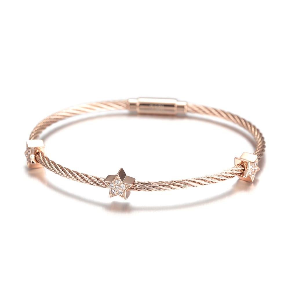 Triple Star Cable Bracelet