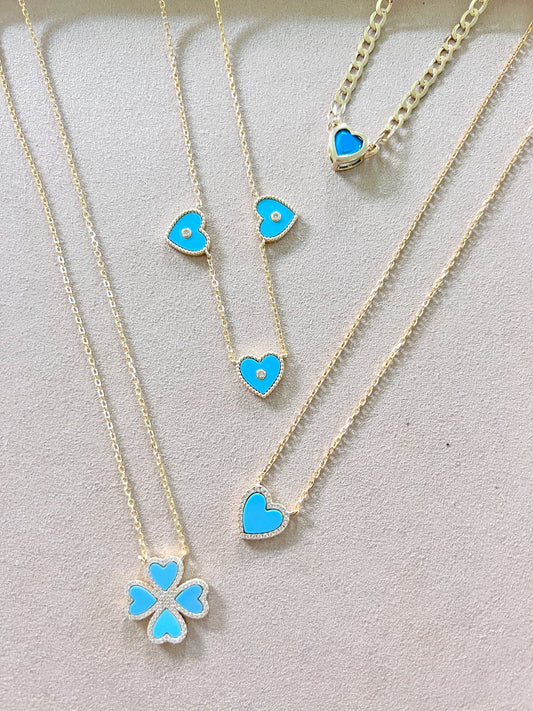 Turquoise Heart Necklaces