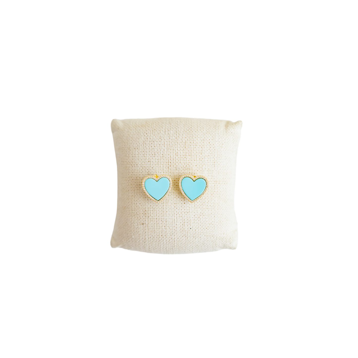 Turquoise Heart Studs