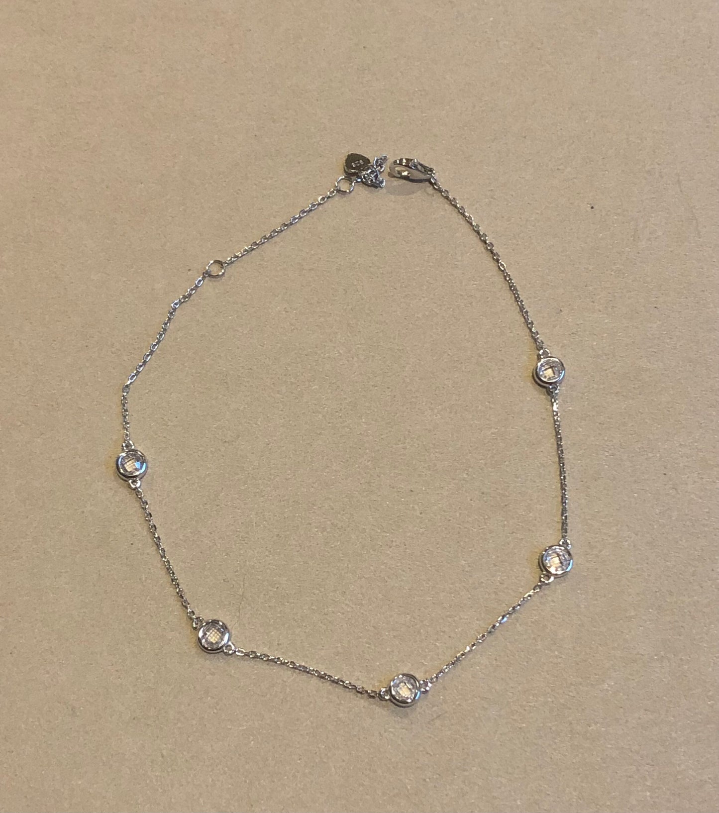 Clear Stone Anklet