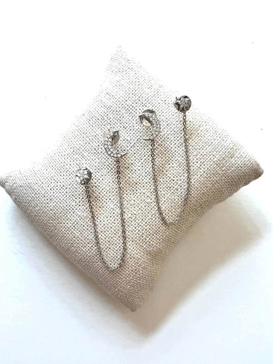 Star Moon Earrings