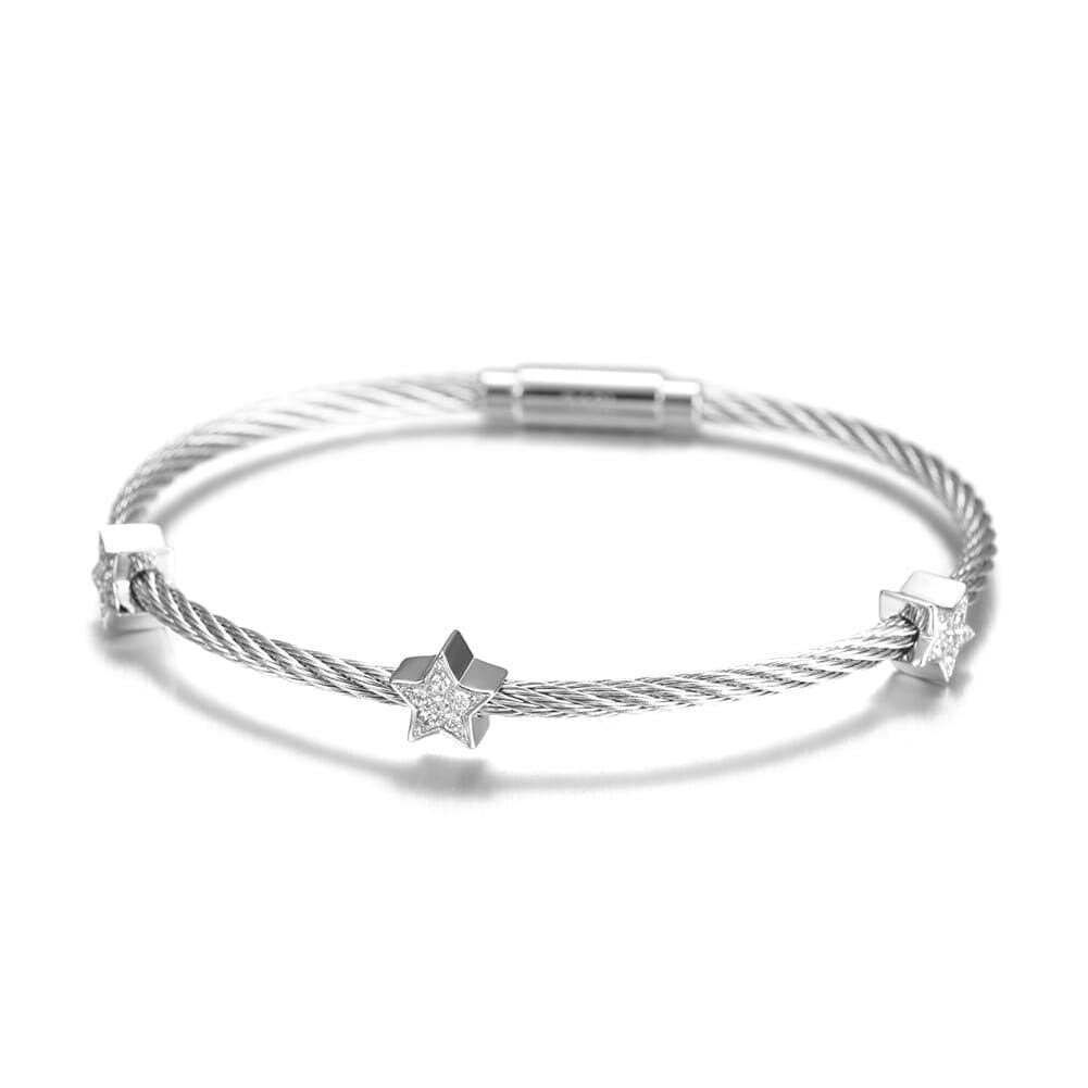 Triple Star Cable Bracelet