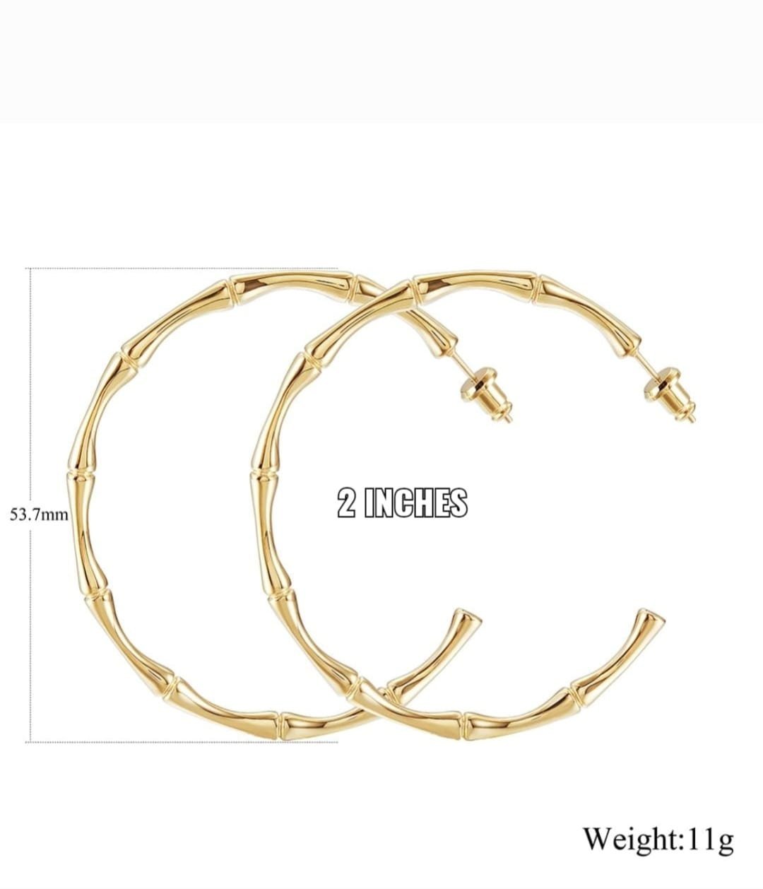 Bamboo Open Hoop