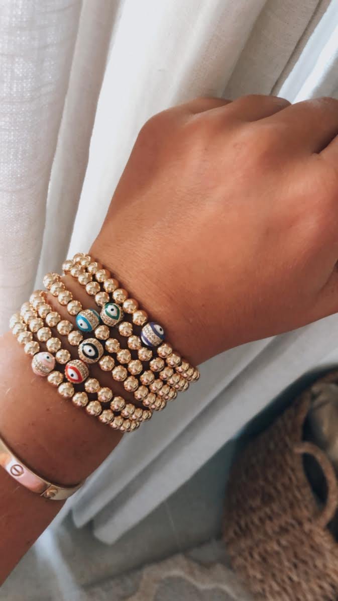 Evil Eye Beaded Bracelet