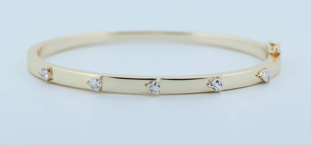 Heart Stone Bangle
