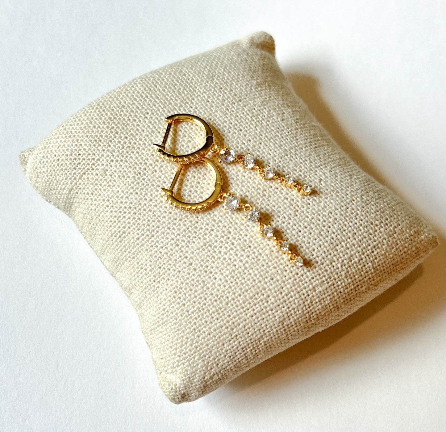 Huggie Drop Earrings