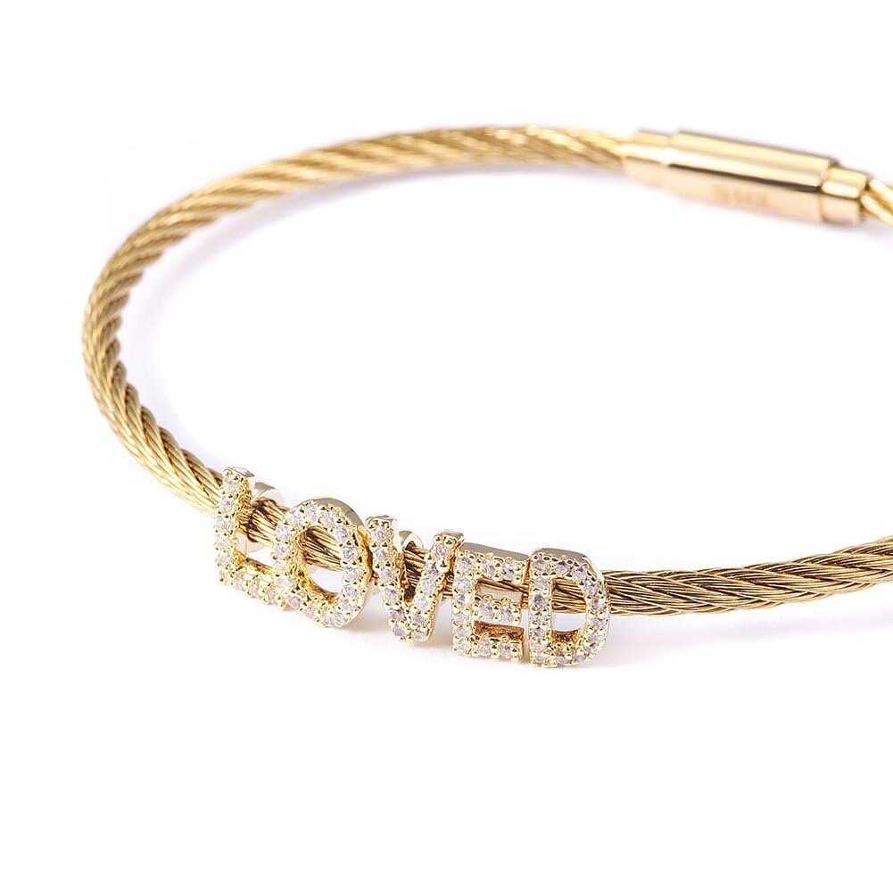 LOVED Cable Bracelet