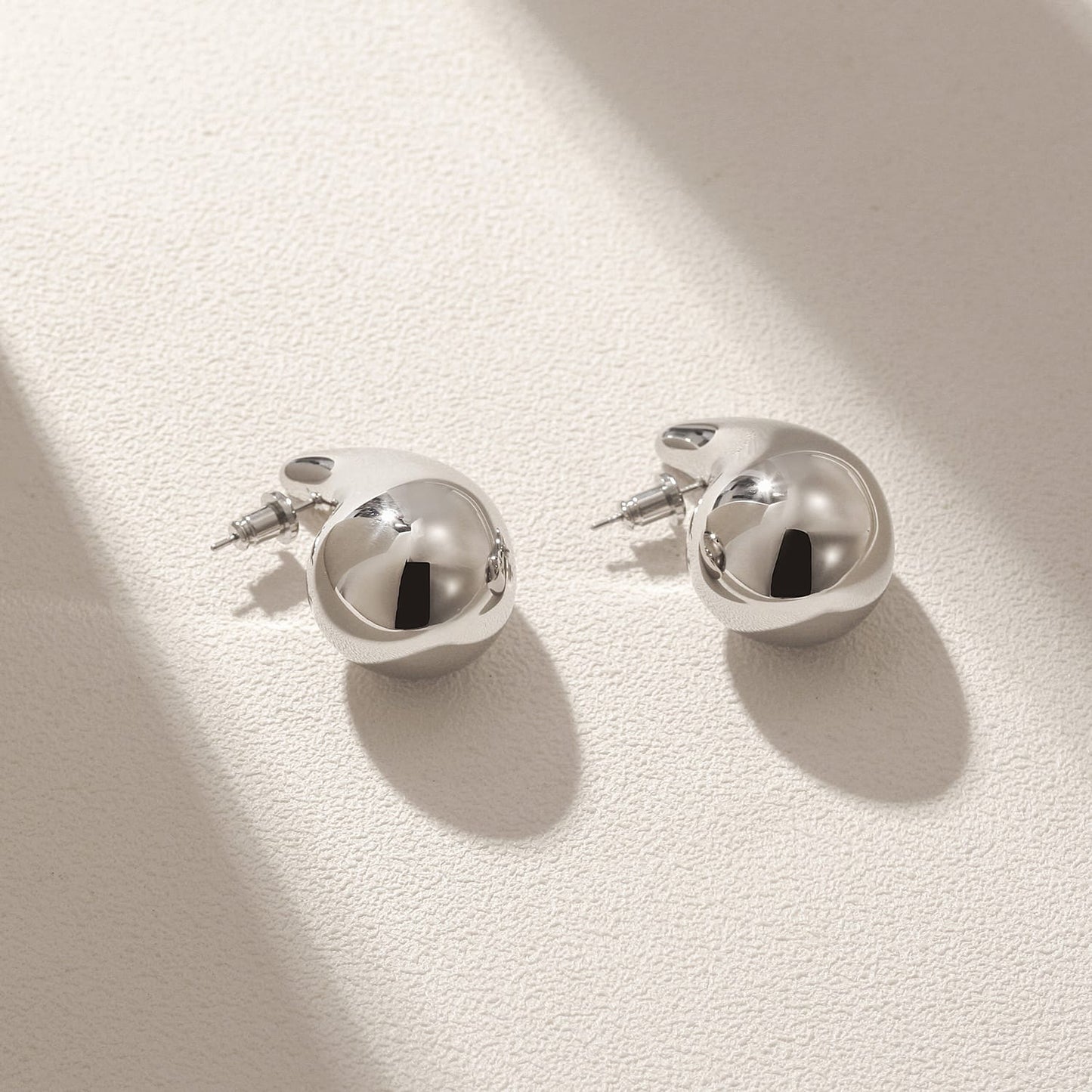 Bubble Teardrop Statement Earrings