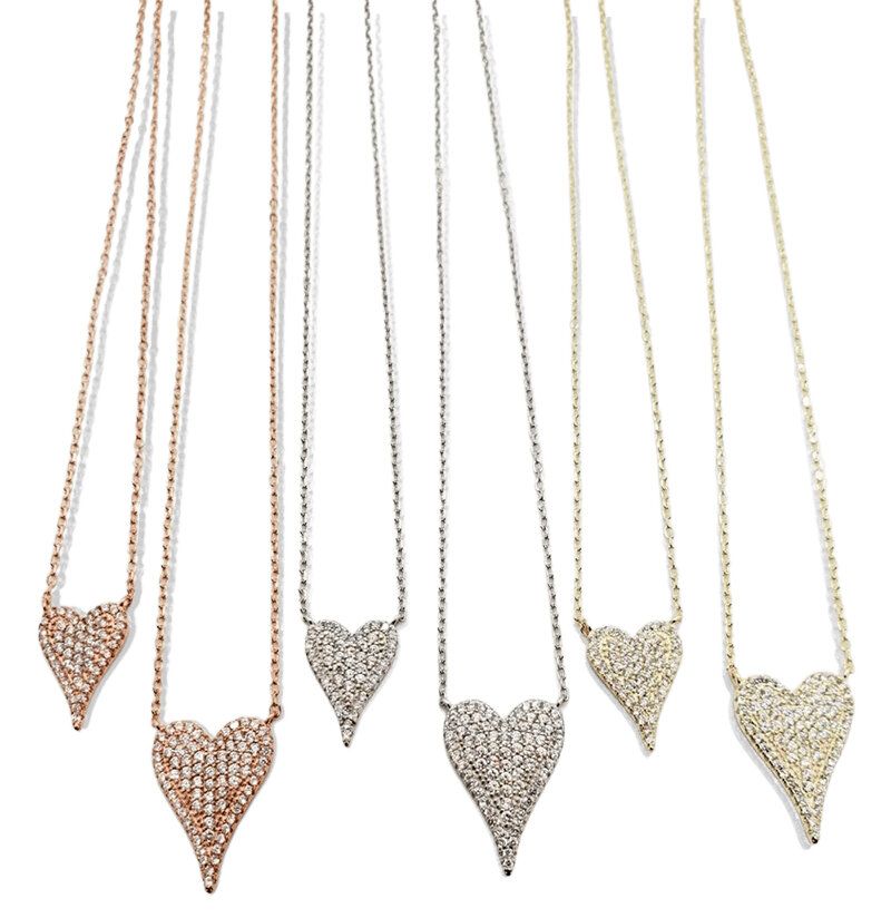 Pave Heart Necklace