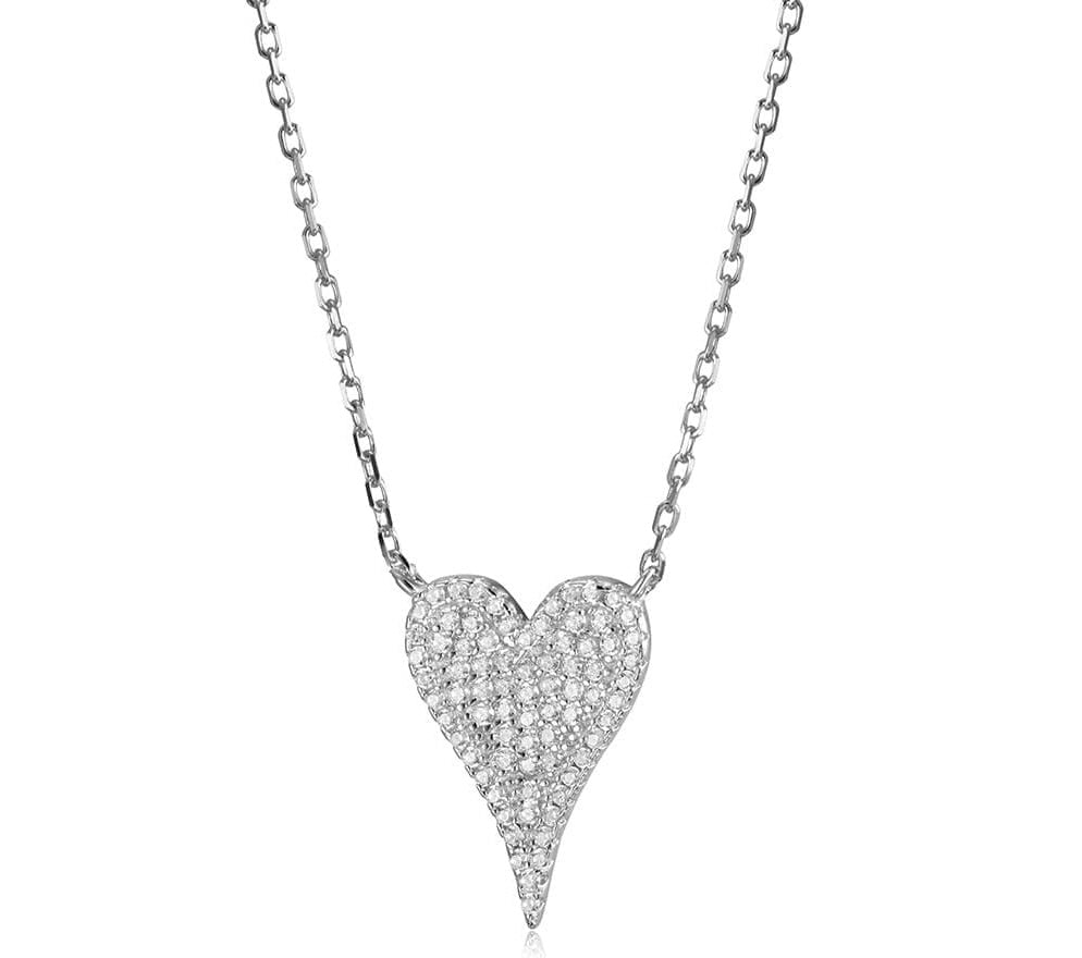 Pave Heart Necklace