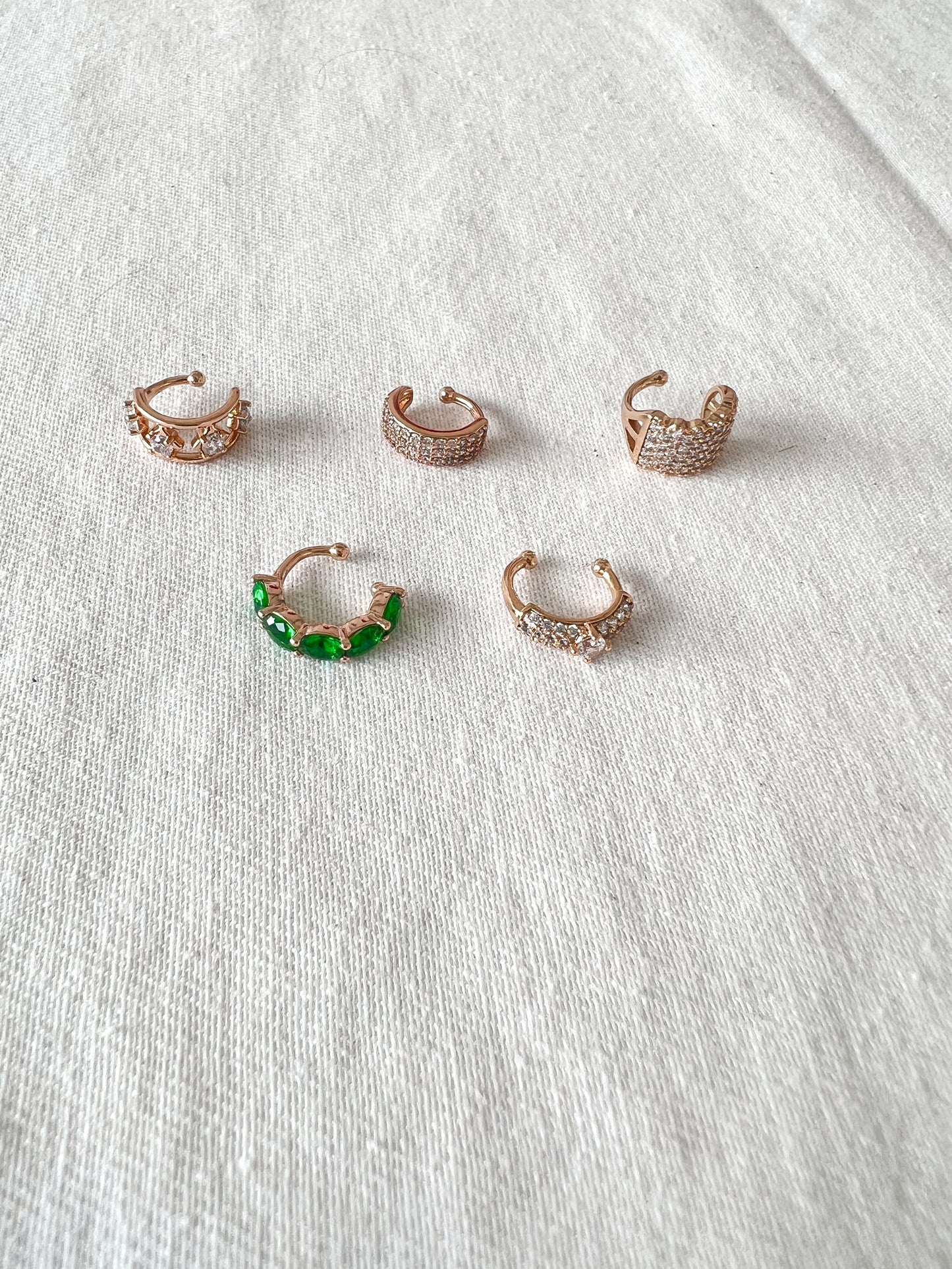 Emerald Stone Ear Cuff