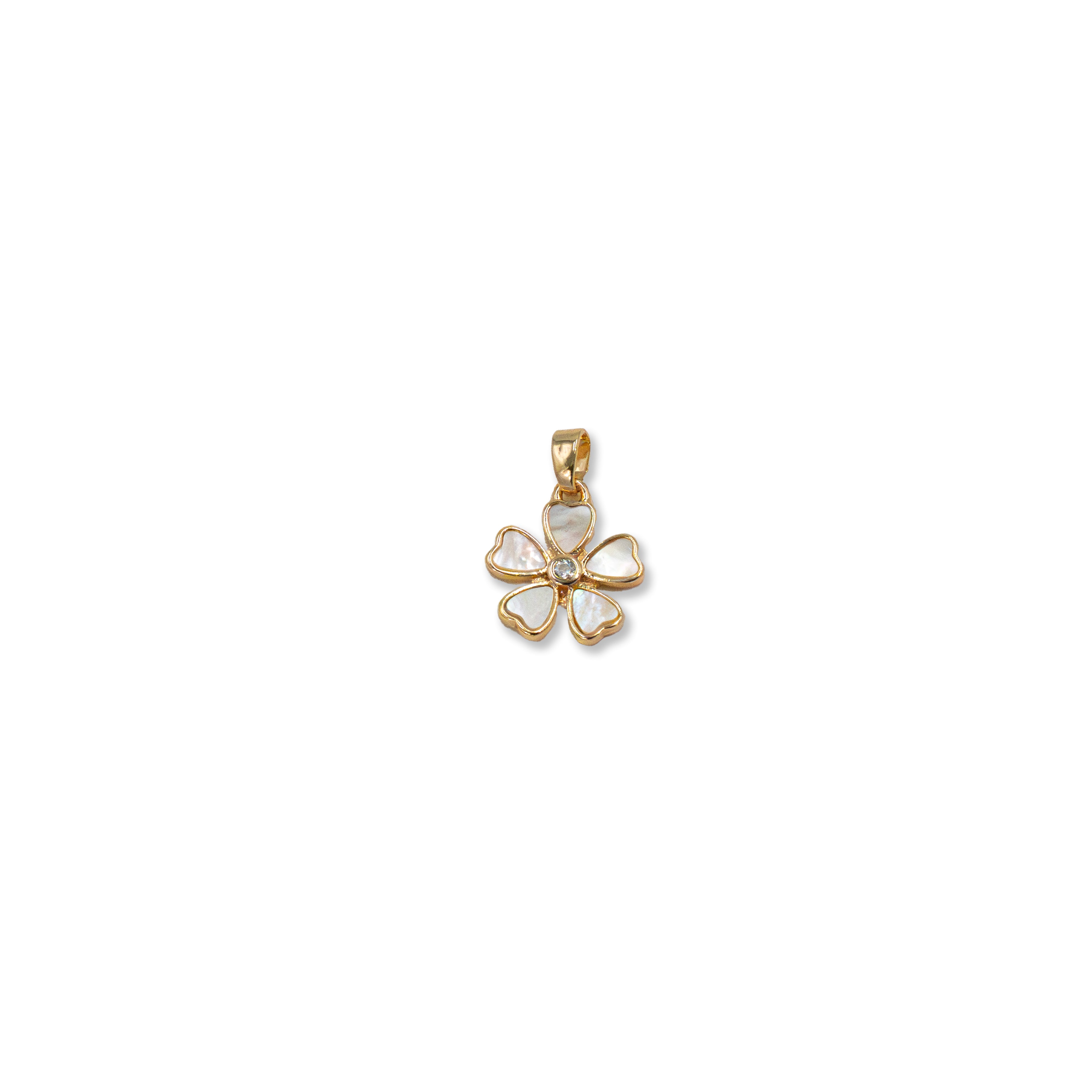 Mother of Pearl Flower Charm
