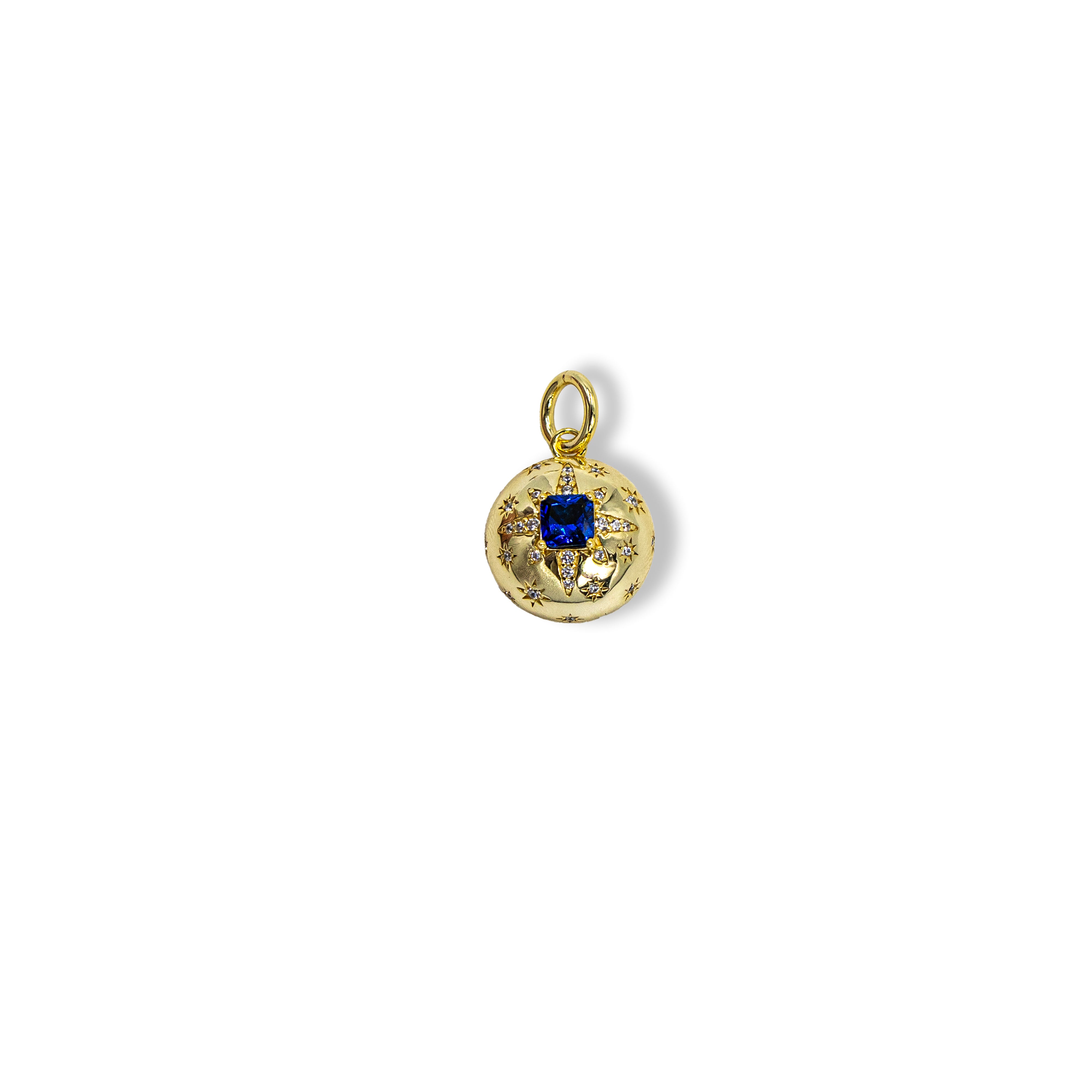 Bubble Sapphire North Star Charm