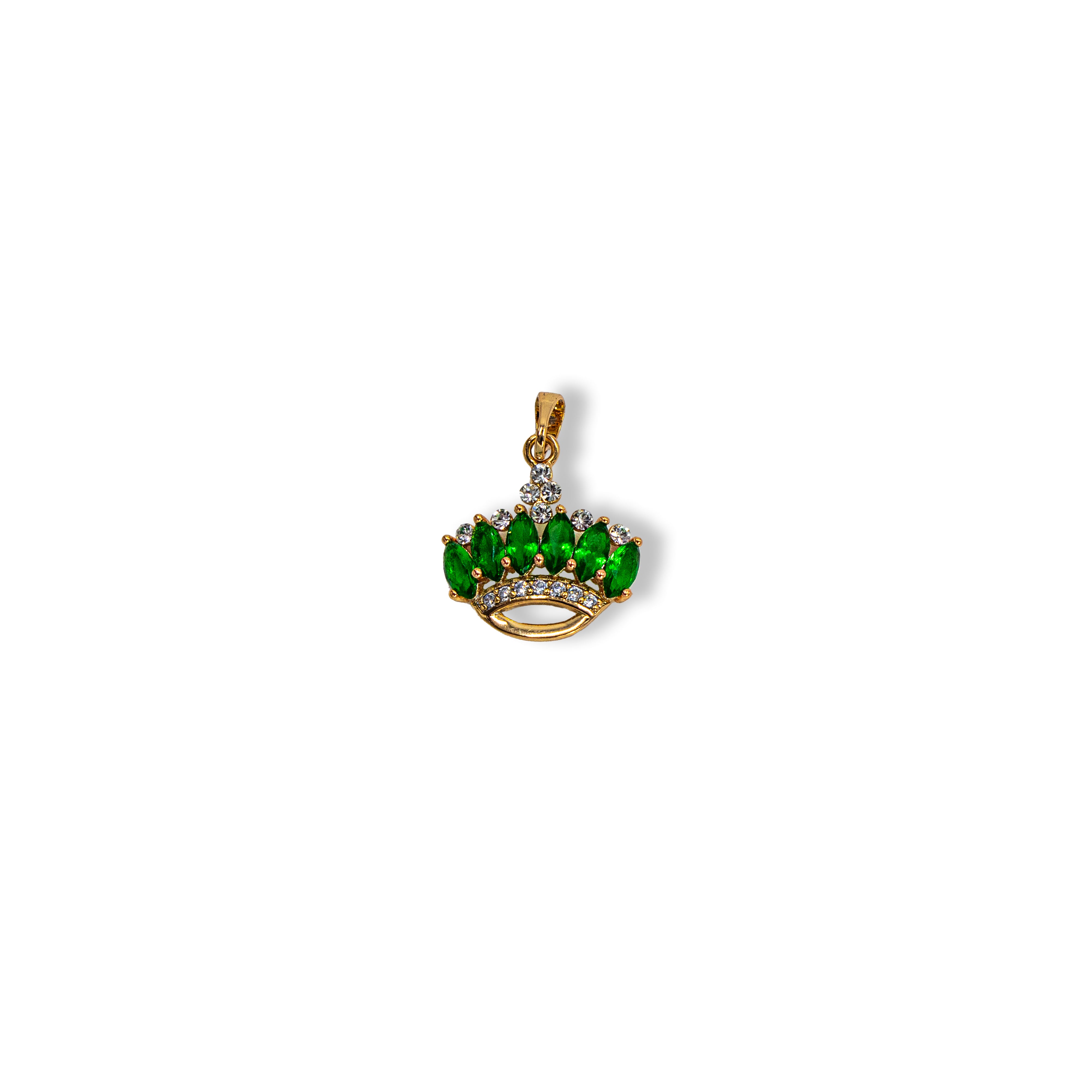 Emerald Crown Charm