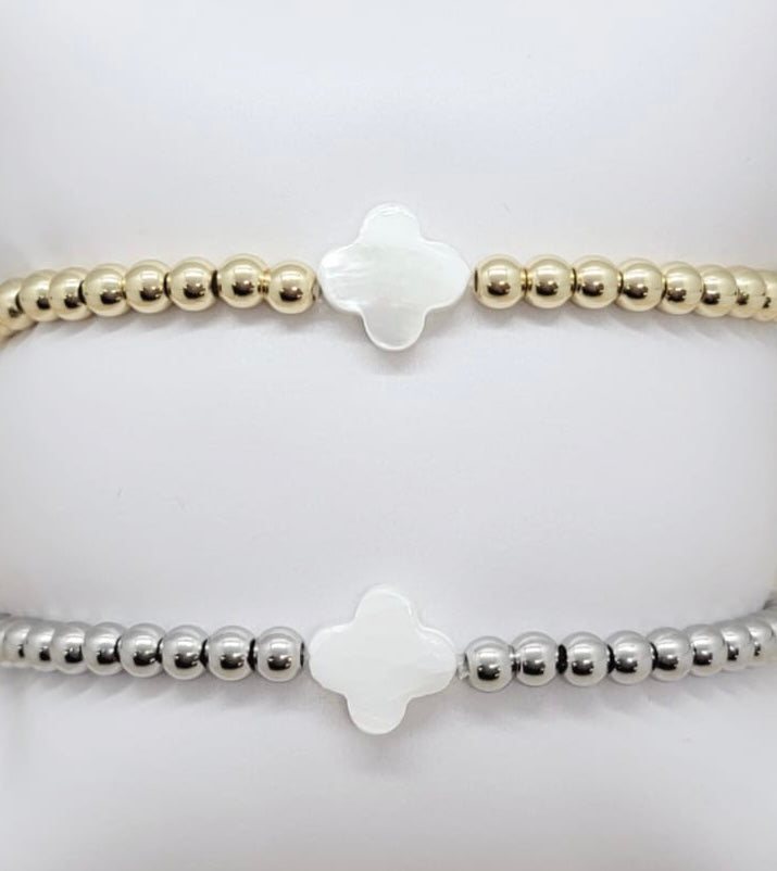 MOP Clover Bracelet