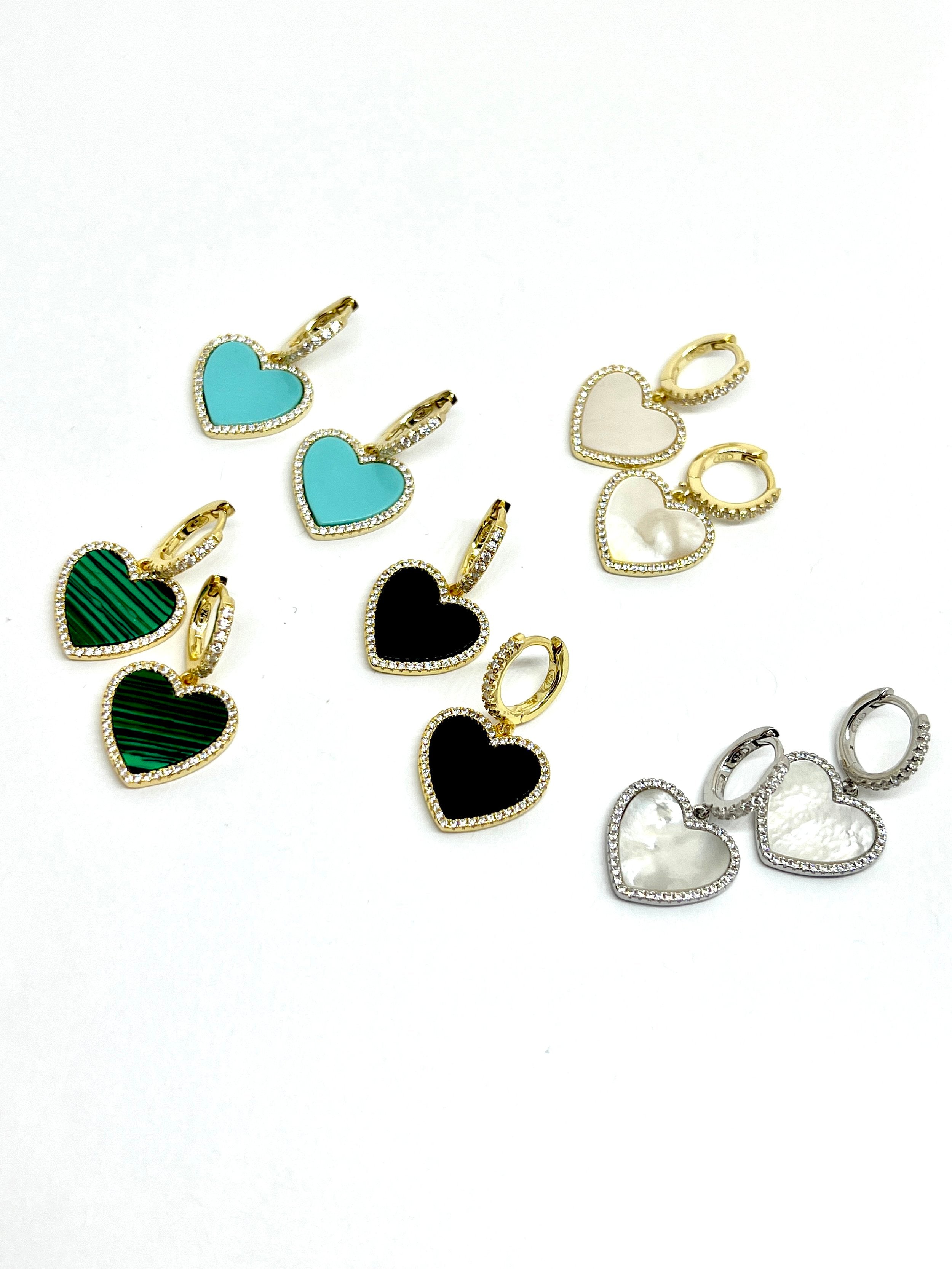 Heart Dangle Earrings