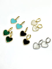 Heart Dangle Earrings thumbnail