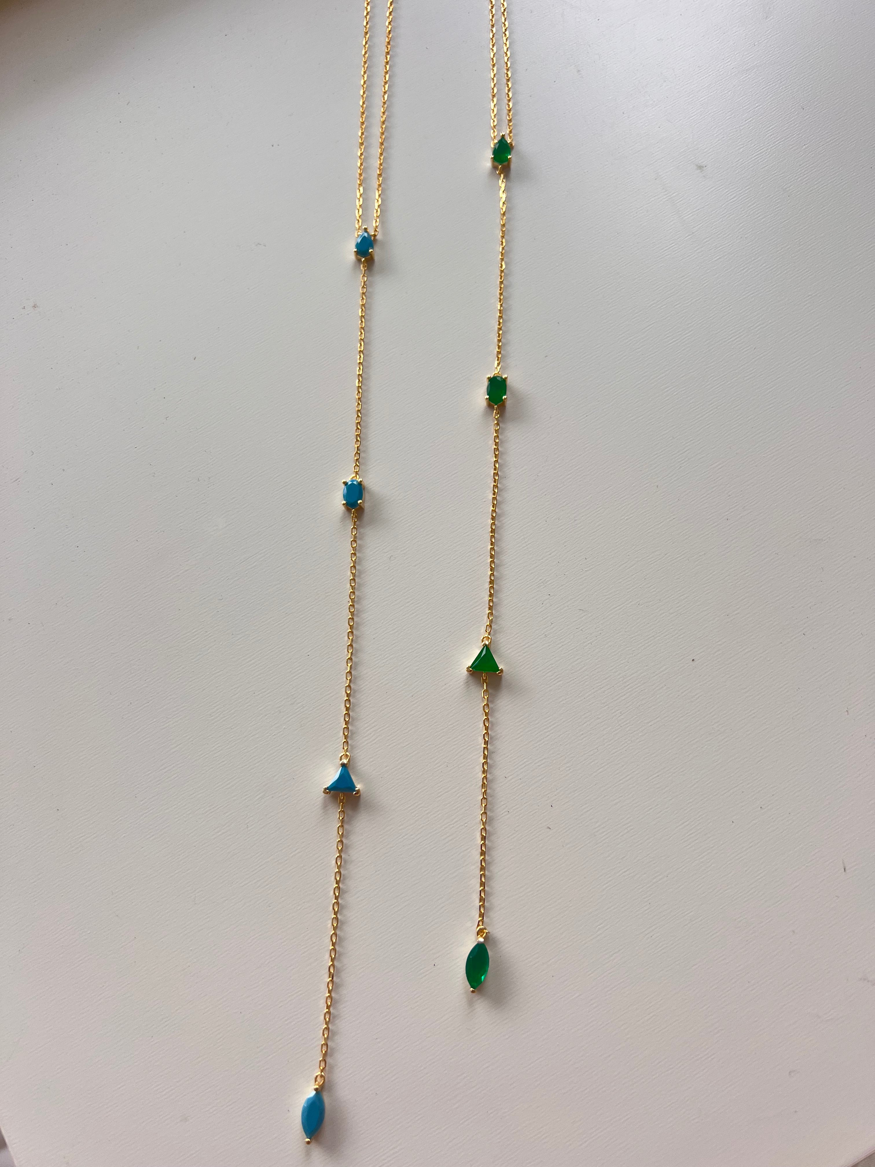 Lariat Station Necklace