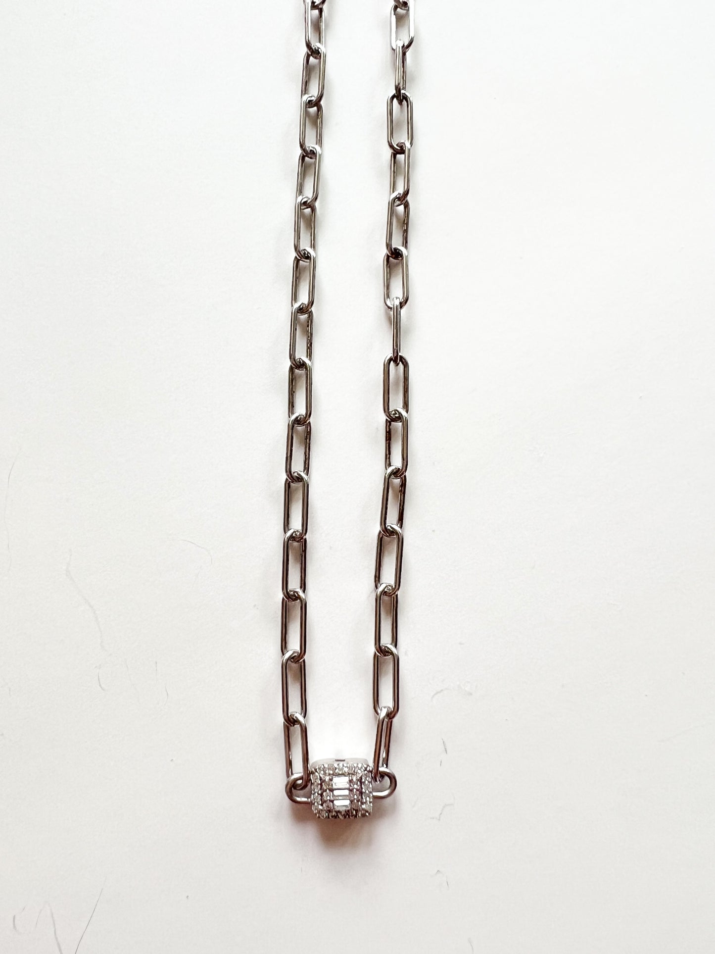 Cuban Link Emerald Necklace