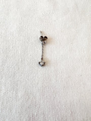 Solitaire Chain Earrings - Single thumbnail