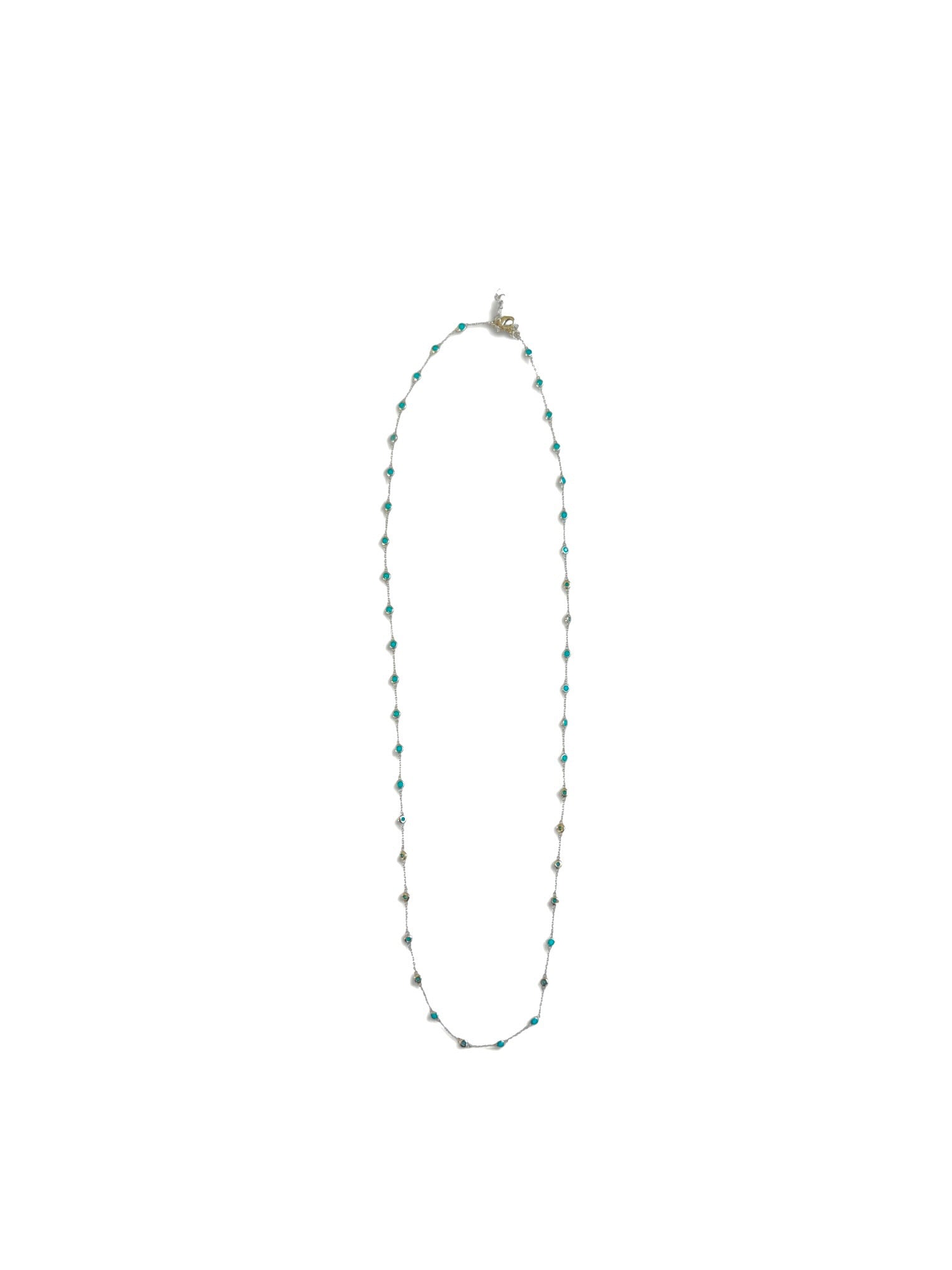 White Gold Lariat Necklace