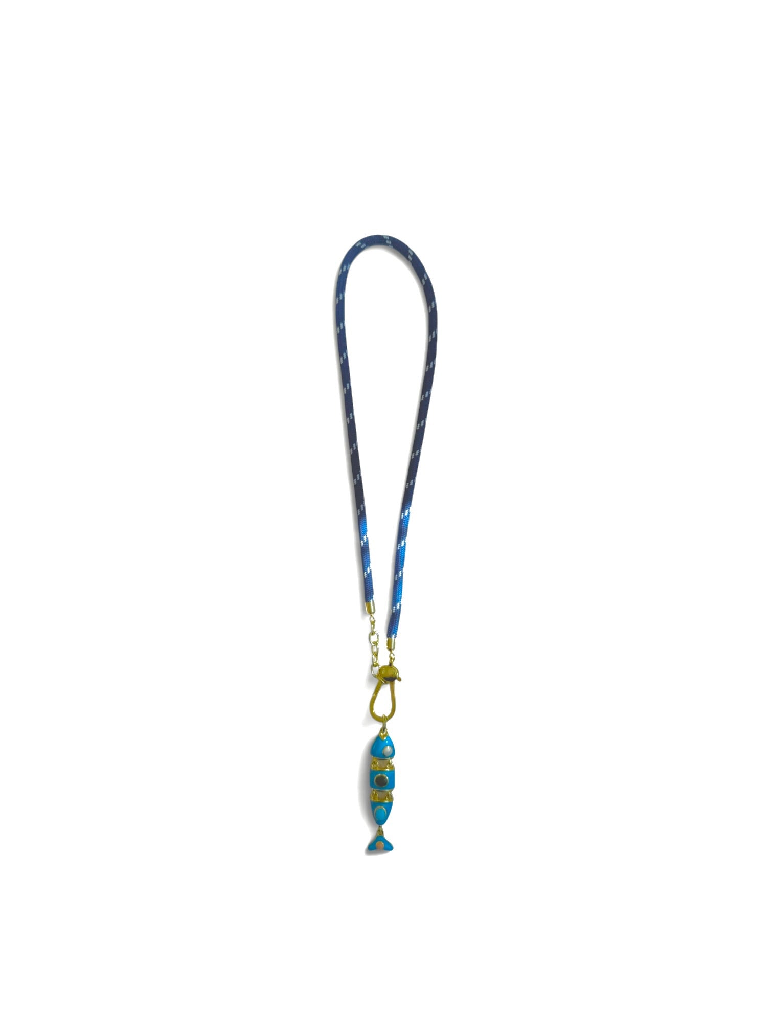 Navy Rope Cord Necklace