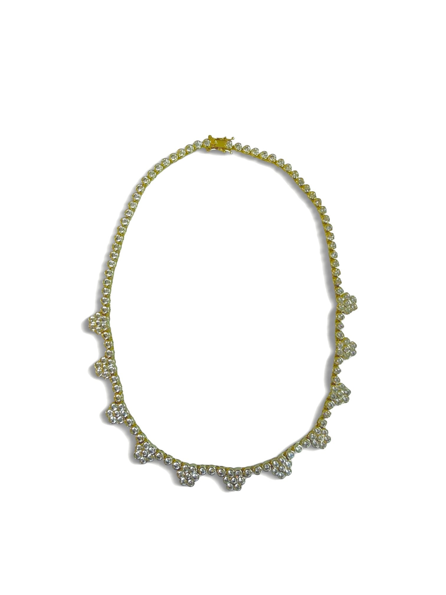 Floral Tennis Necklace