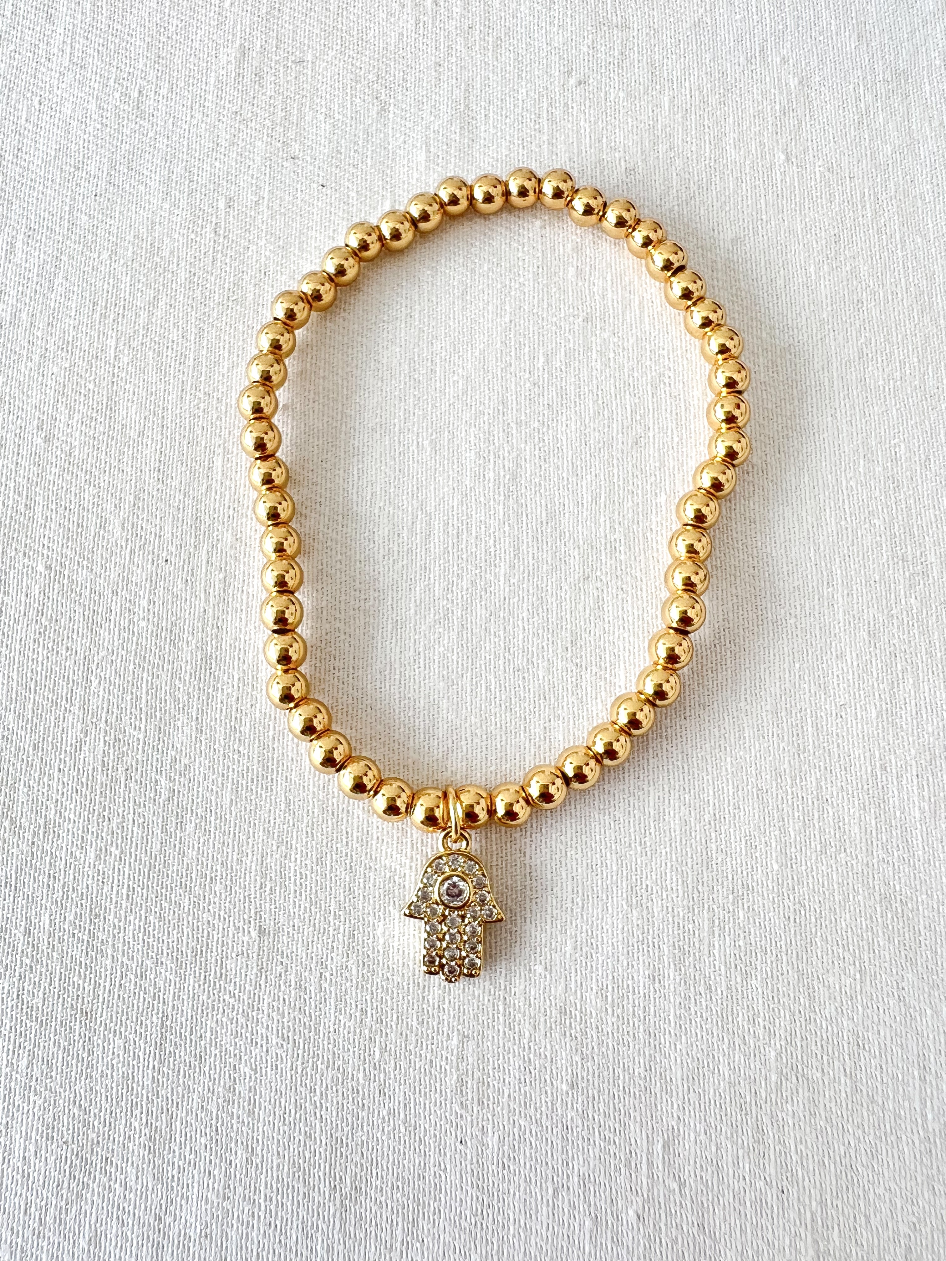 Stretch Bracelet Hamsa Charm