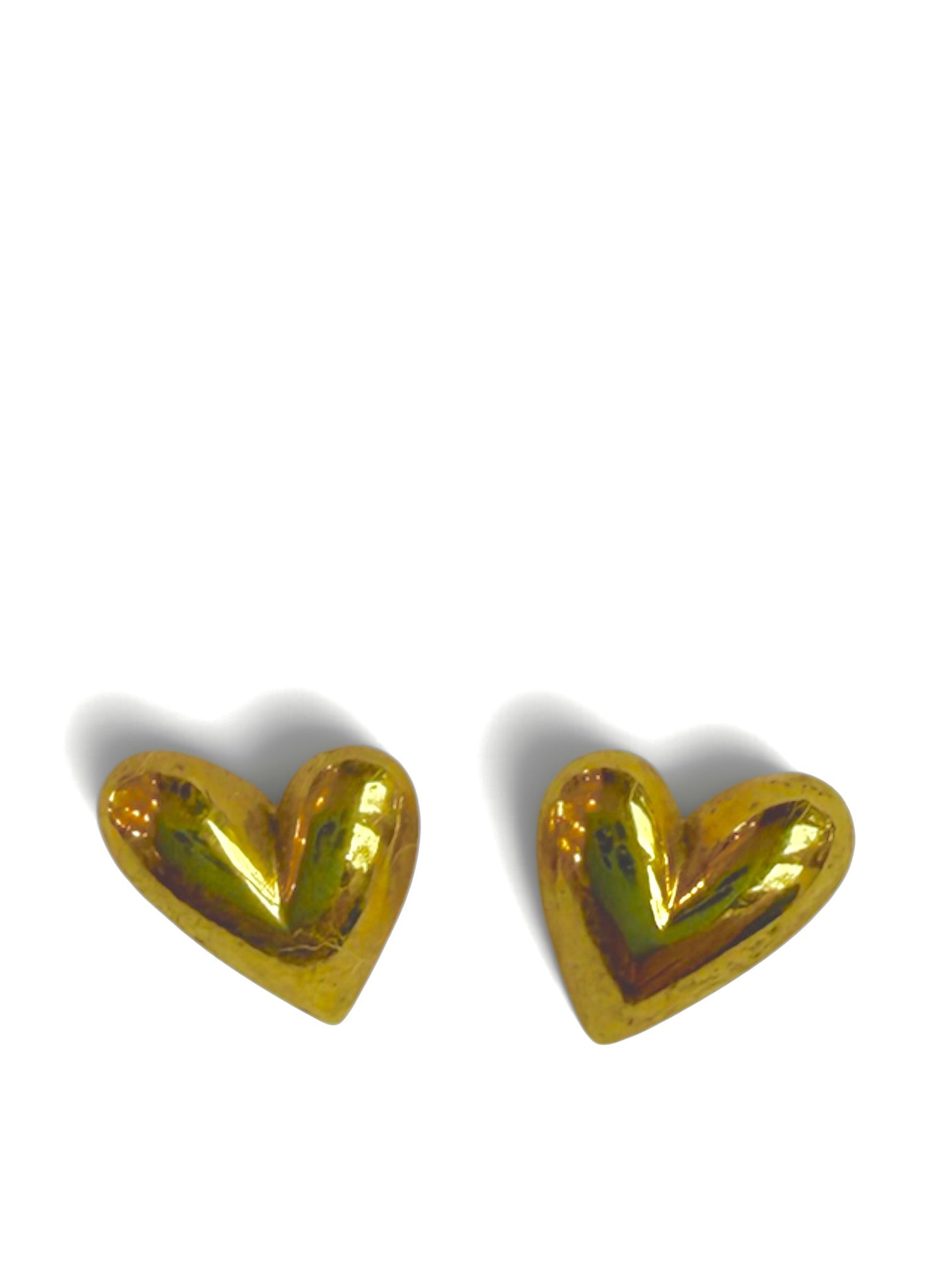 Puff Mini Heart Studs