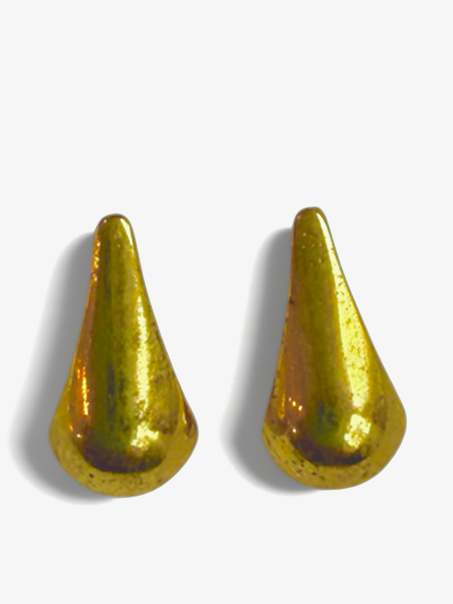 Mini Gold Teardrop Studs