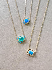 Turquoise Solitaire Necklaces thumbnail