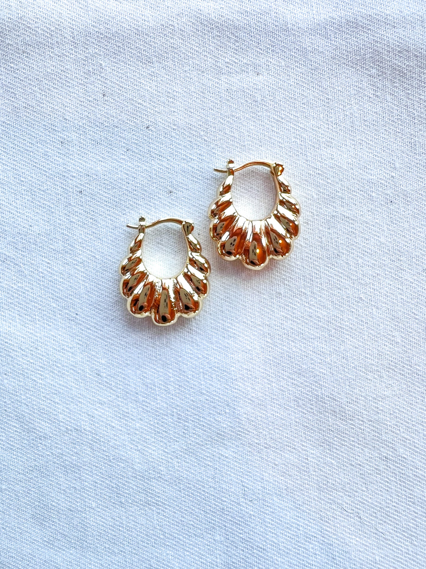 Croissant Puff Earrings