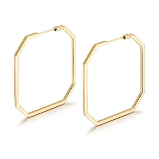 Thin Square Hoops