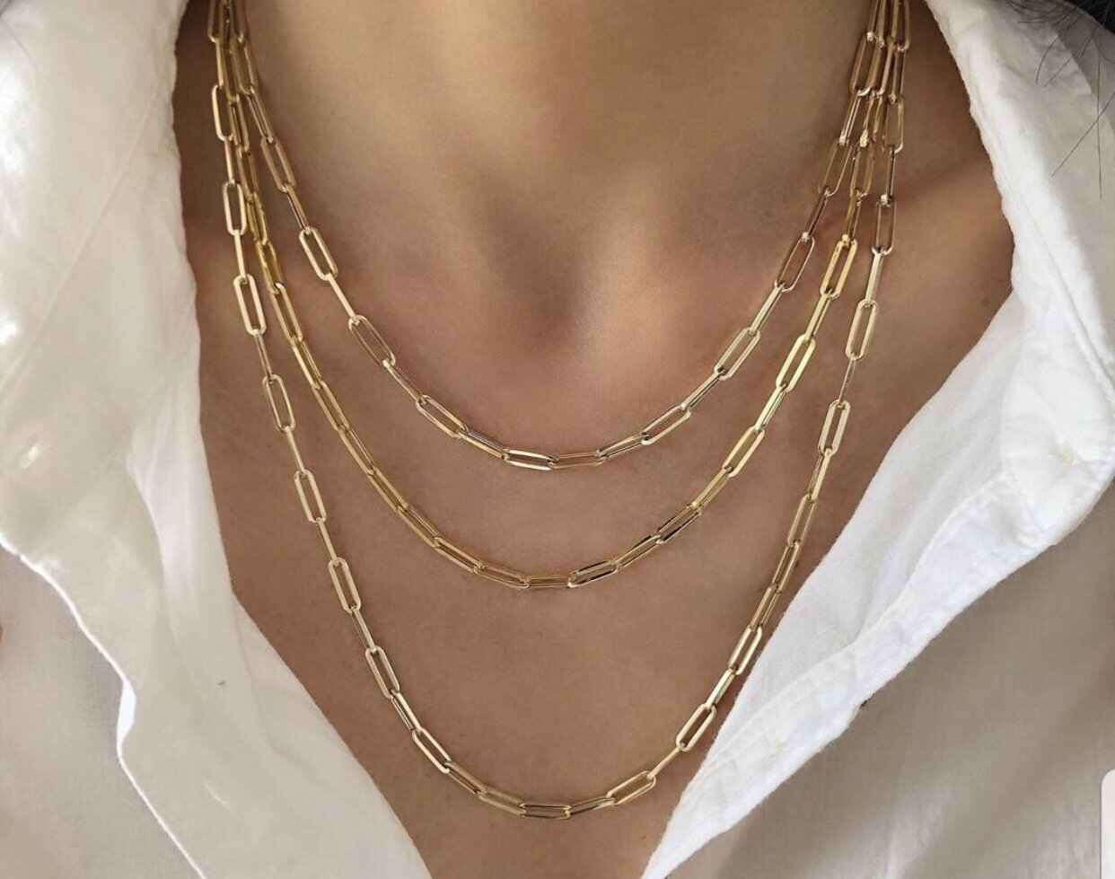 Paperclip Chain Necklace