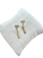 Heart Chain Earrings thumbnail
